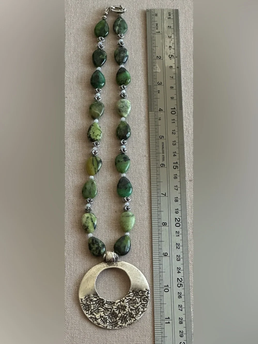 22 inch Beautiful Canadian Jade bead necklace NWOT - Picture 14 of 14